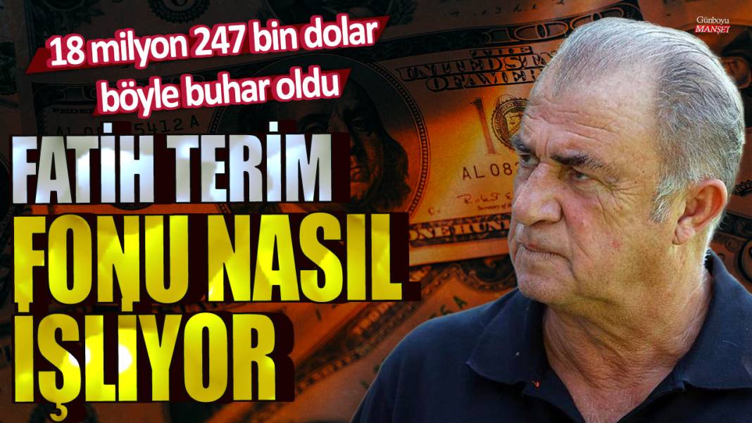 Fatih Terim fonu nasıl işliyor: 18 milyon 247 bin dolar böyle buhar oldu 1